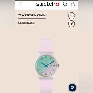 (NIB) SWATCH ULTRAROSE (light pink) watch - new in box